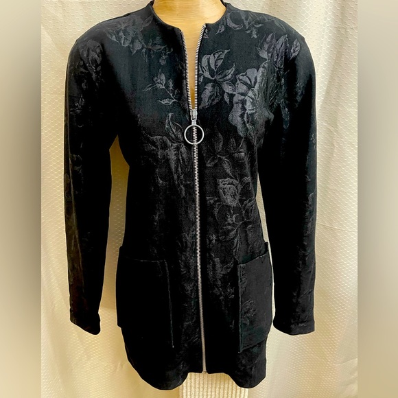 Malavé Jackets & Blazers - Malavé jacket floral embossed . Matching pants sold separately.  M